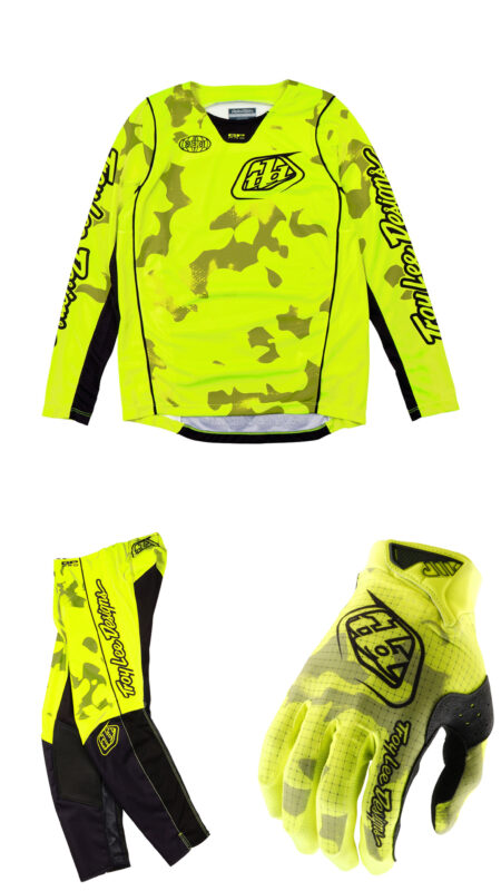Troy Lee Designs Youth GP Pro Jersey Blotted Flo Yellow Kit