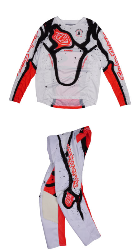 Troy Lee Designs Youth GP Pro Jersey Membrane White / Infra Red